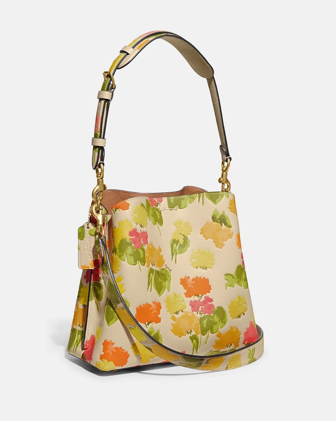 Buy Coach Willow Bucket Floral Print Medium Satchel