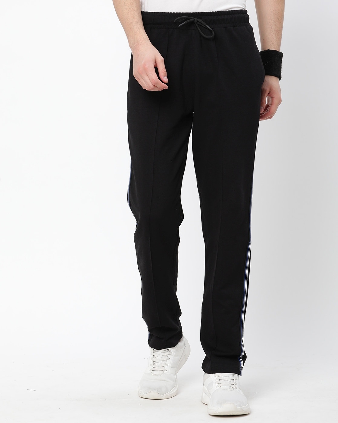 Spunk by FBB Track Pants with Contrast Piping Navy : Amazon.in: Fashion