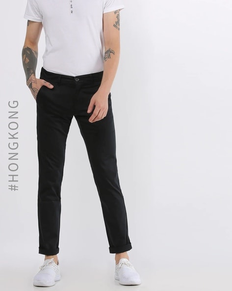 HIGHLANDER Slim Fit Men Black Trousers - Buy HIGHLANDER Slim Fit Men Black  Trousers Online at Best Prices in India | Flipkart.com