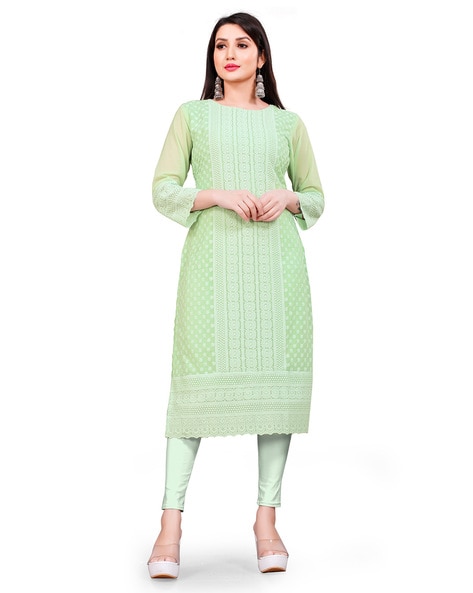 Buy Green Kurtis & Tunics for Women by Jash Creation Online | Ajio.com