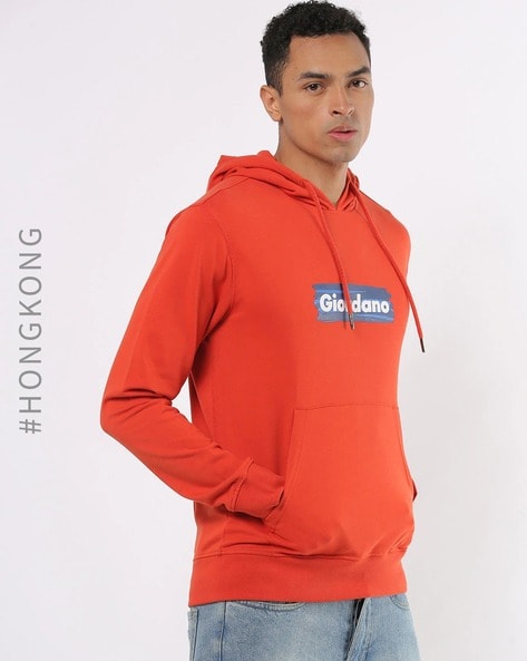 Online Orange by for Sweatshirt Men Buy Giordano & Hoodies