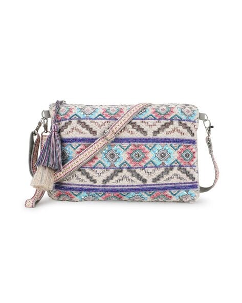 Buy online Cream Embellished Handloom Sling Bag from bags for Women by  Anekaant for ₹1399 at 30% off | 2024 Limeroad.com