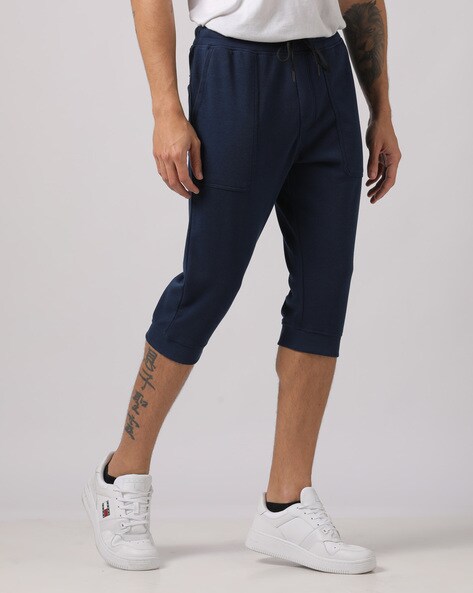 Buy Men Navy Print Casual Jogger Pants Online - 779521