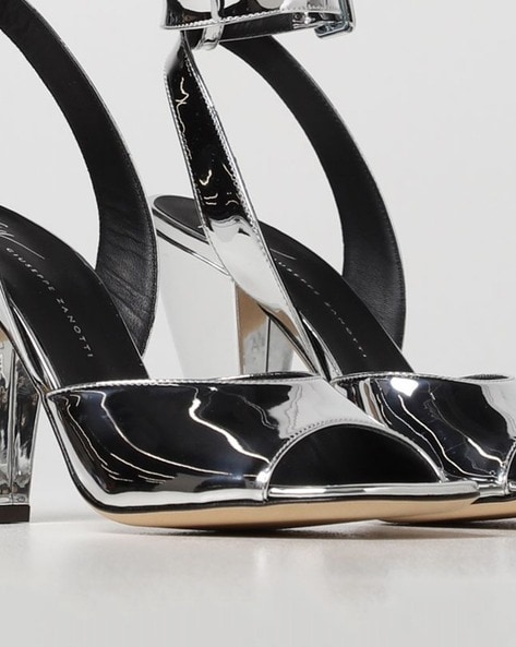 Karl Lagerfeld | Women's Aline Slingback Angular Heel | Silver Grey in  Metallic | Lyst