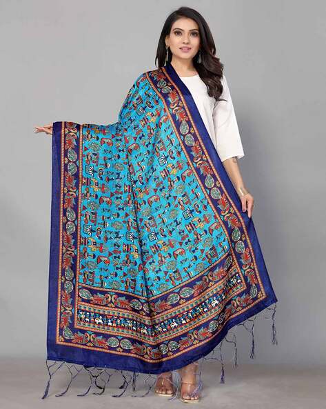 Mysore Silk Printed Dupatta Price in India