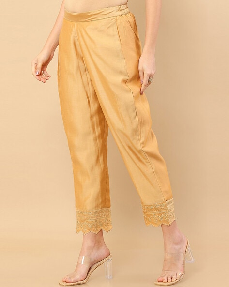 Buy Gold Pants for Women by SOCH Online | Ajio.com