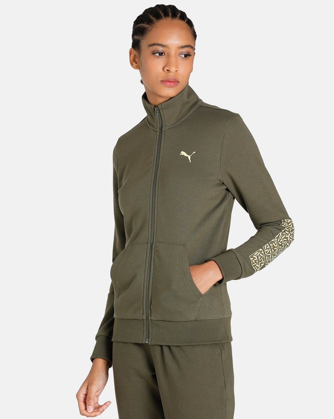 Green puma cheap tracksuit womens