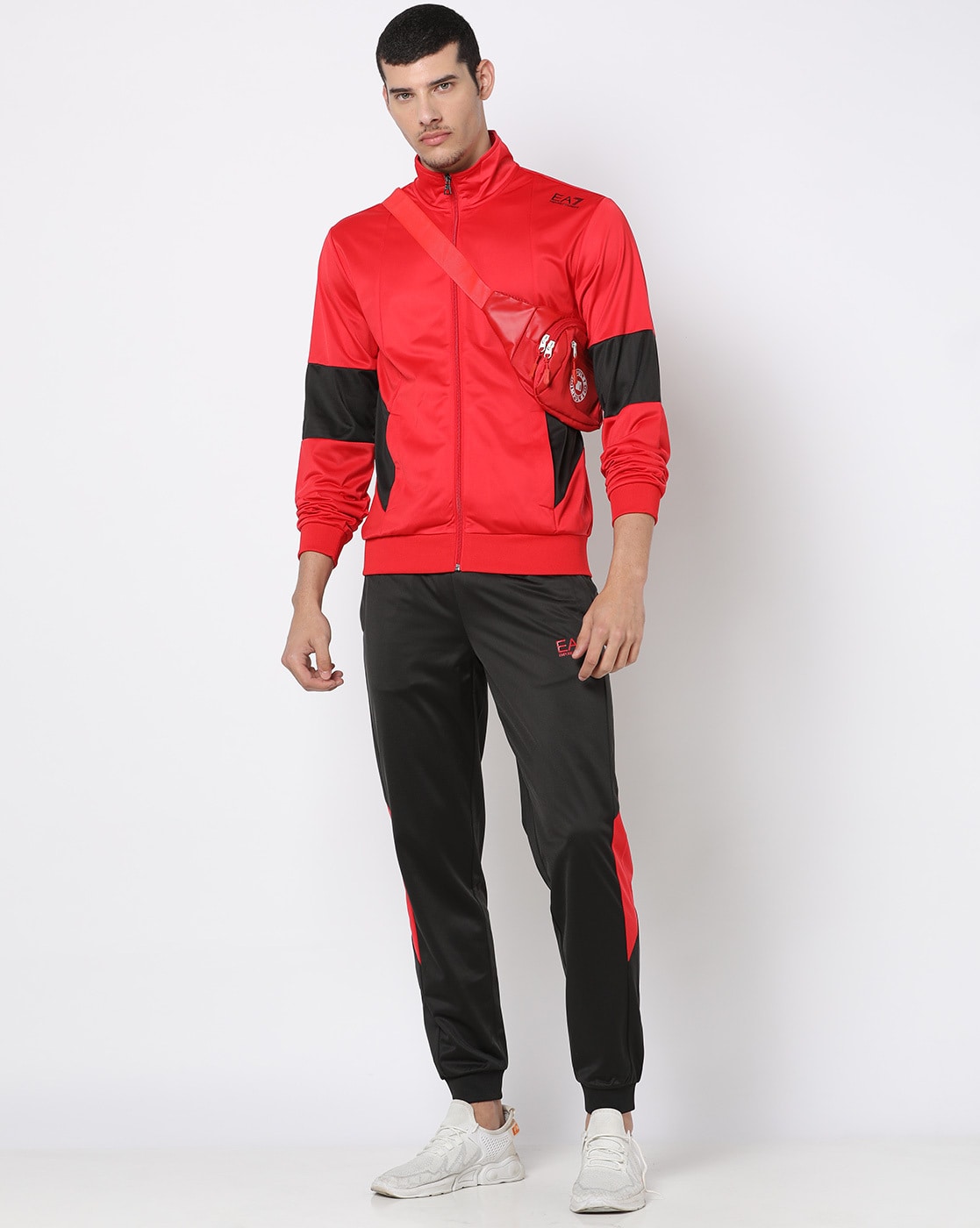 Mens black armani tracksuit online