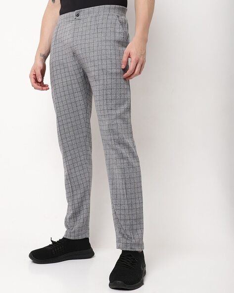 Vintage CASABLANCA Mens Pants Black White Houndstooth Plaid Pants Checkered Tapered  Trousers Pleated Pants Large Size 34 - Etsy