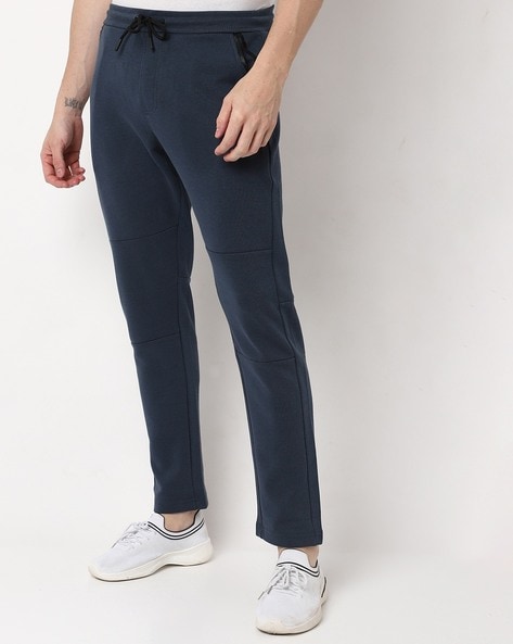 Buy Proline Active Men Navy Blue Solid Slim Fit Track Pants - Track Pants  for Men 11848624 | Myntra