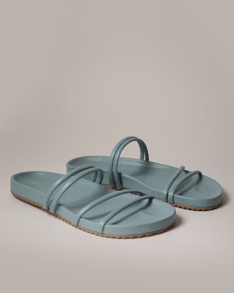 Buy Teal Blue Flat Sandals for Women by Buda Jeans Co Online