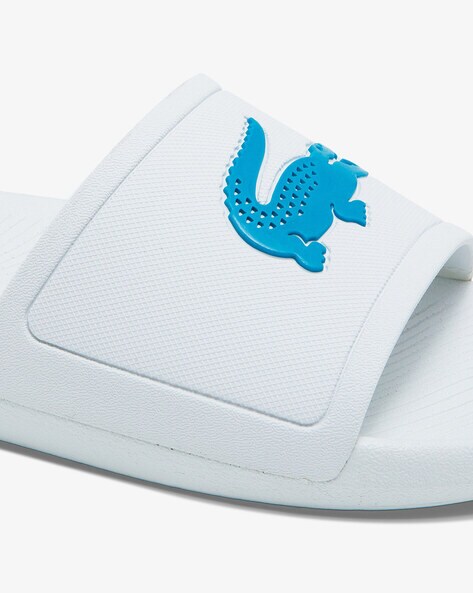 Buy White Flip Flop Slippers for Men by Lacoste Online Ajio