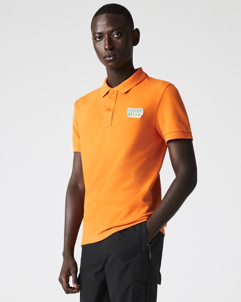 Buy Orange Tshirts for Men by Lacoste Online Ajio