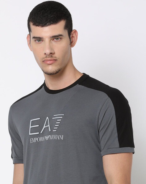 Buy Grey & Black Tshirts for Men by EA7 Emporio Armani Online 