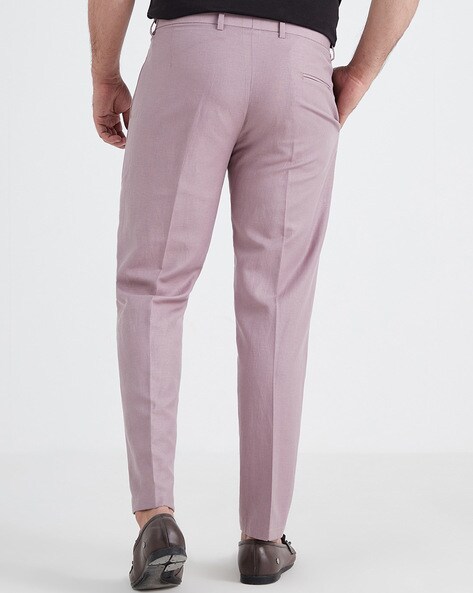 Buy online Purple Solid Flat Front Formal Trouser from Bottom Wear for Men  by Hangup for ₹799 at 50% off | 2024 Limeroad.com