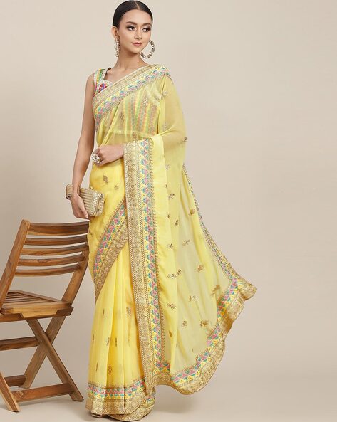 Georgette Saree Online Best - Designer Sarees Rs 500 to 1000 -  SareesWala.com