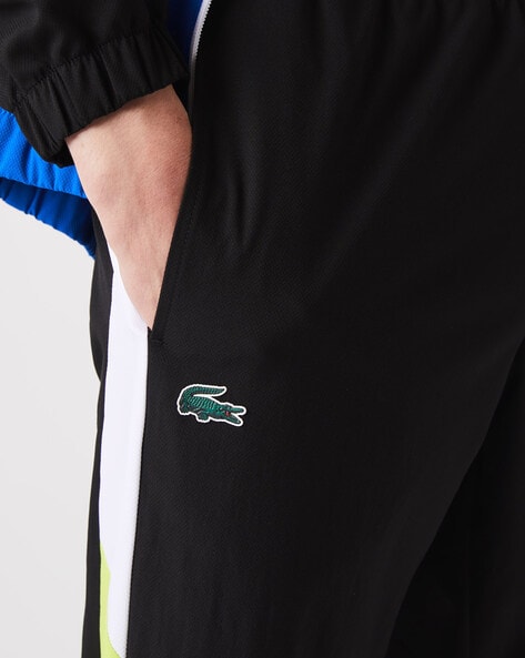 Lacoste Tracksuit bottoms - black/silver chine/black - Zalando.de