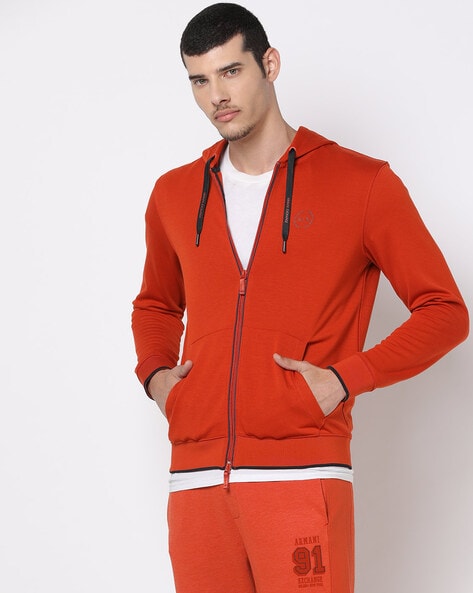 Armani exchange 2024 hoodie orange