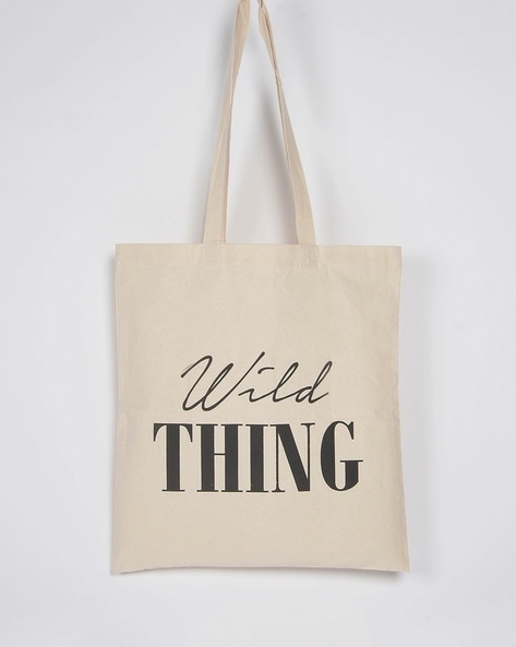 Wild Thing Cotton Canvas Tote Bag