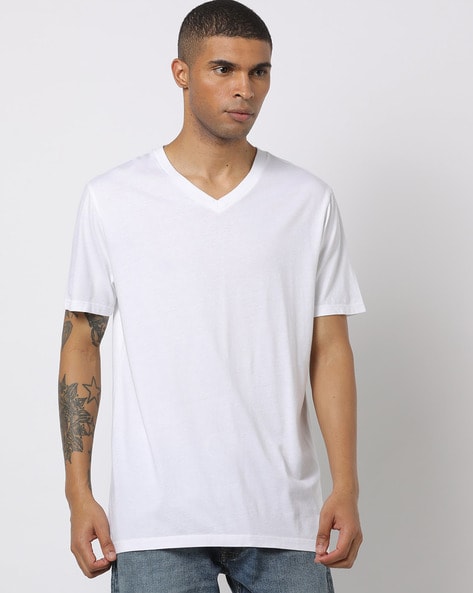 Rengør soveværelset Milestone struktur Buy White Tshirts for Men by GAP Online | Ajio.com