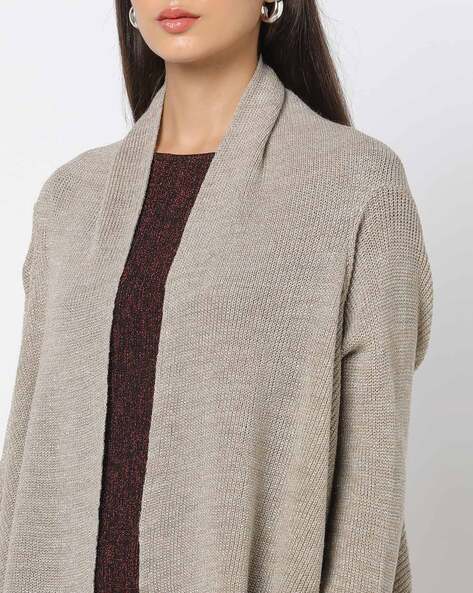 Oatmeal open hotsell front cardigan