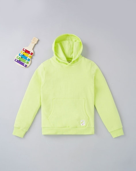 Boys lime clearance green hoodie