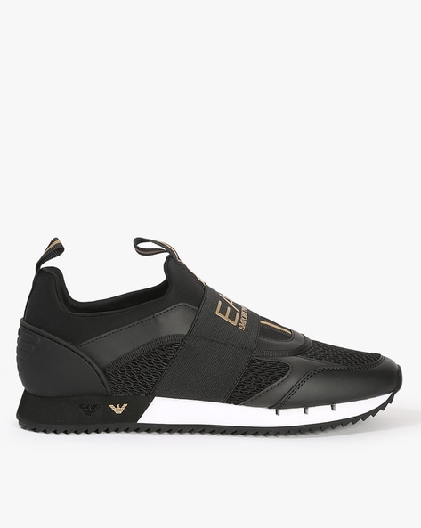 Armani slip on outlet sneakers