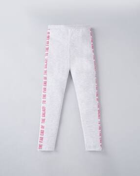 ed-a-mamma Heathered Leggings with Embossed Typography-picture-42