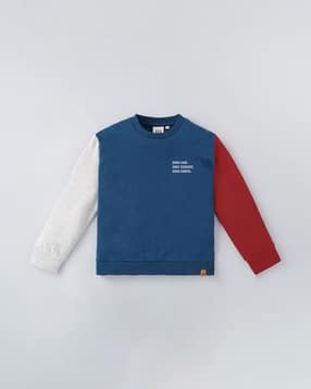 ed-a-mamma Colourblock Round-Neck Sweatshirt-picture-25