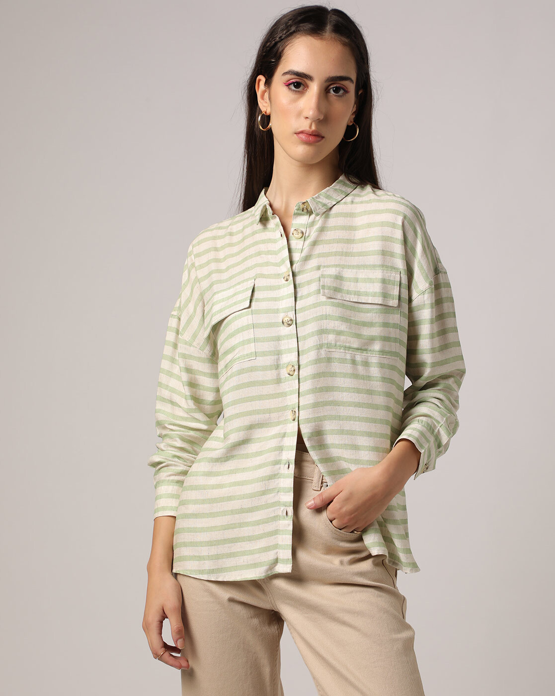 Buy Green Shirts for Women by Buda Jeans Co Online