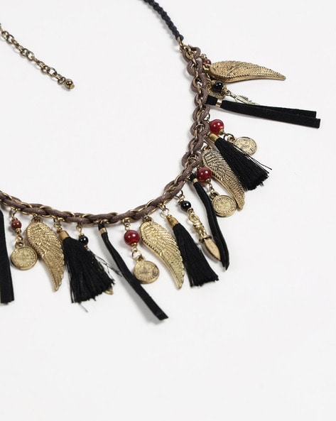 Maisie Beaded Charm Necklace | Urban Outfitters Singapore Official Site