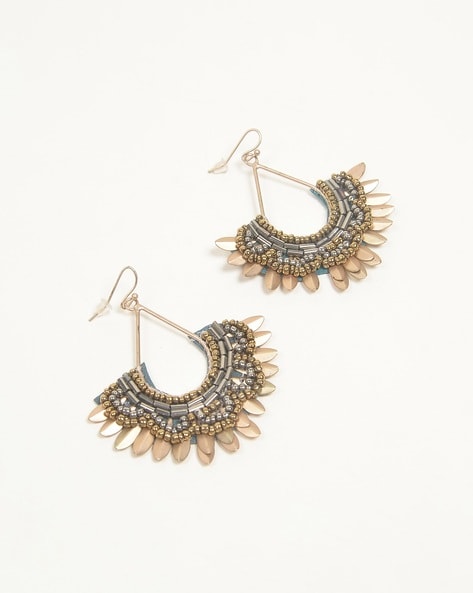 keusn iron alloy earrings earrings of gold and silver leaf chain punk set  for women or girls w - Walmart.com