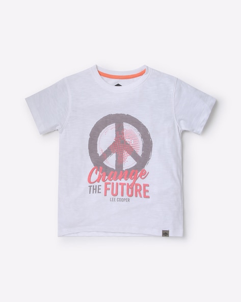 Lee Cooper Printed Round-Neck T-Shirt