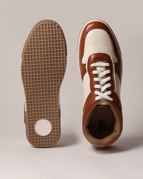 Buy Brown & White Sneakers for Men by Buda Jeans Co Online