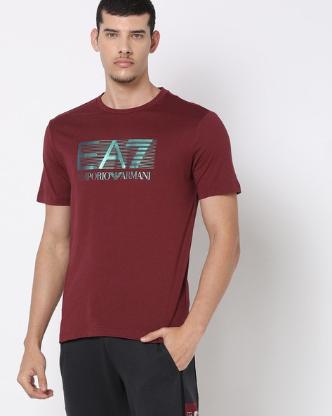 Buy Maroon Tshirts for Men by EA7 Emporio Armani Online 