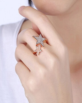 Classic Rose Gold Adjustable Ring for Her