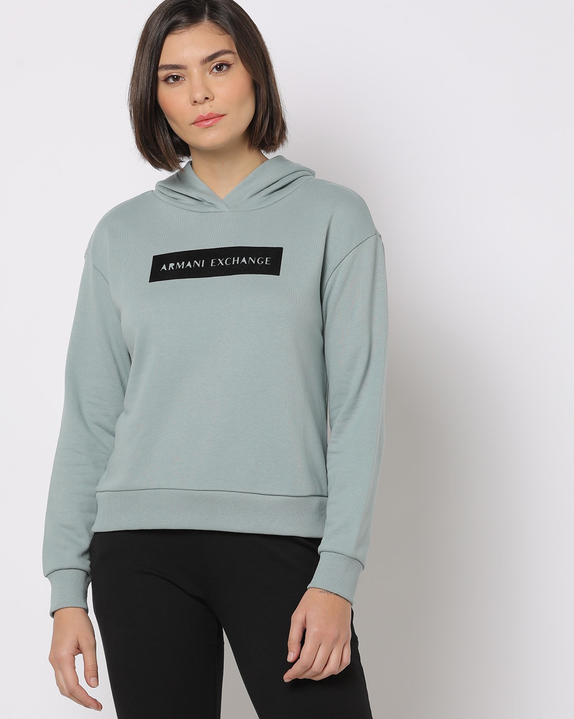Buy Grey Sweatshirt & Hoodies for Women by ARMANI EXCHANGE Online 