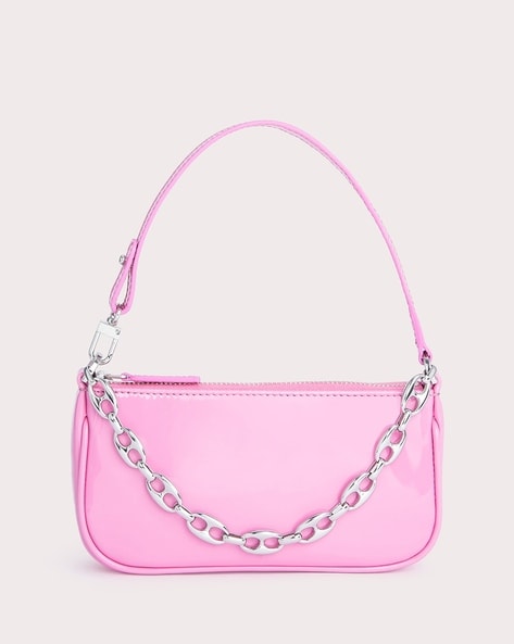 Buy By Far Rachel Leather Mini Shoulder Bag Pink Color Women