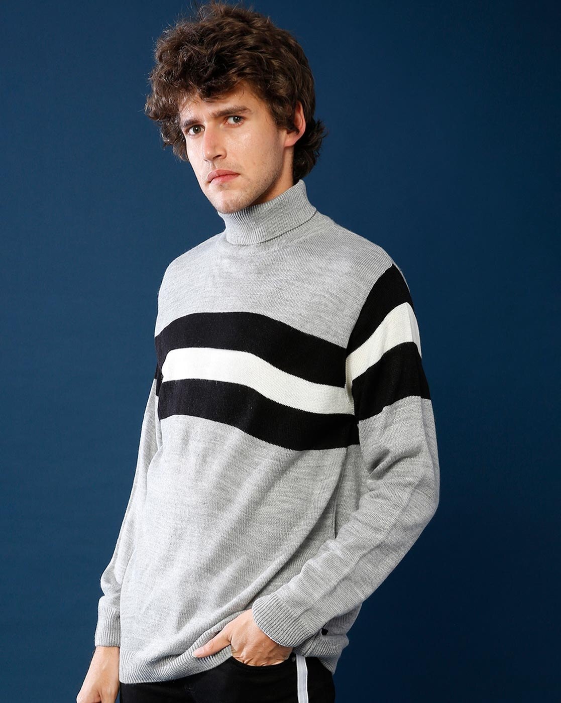 Buy Grey Sweaters & Cardigans for Men by Campus Sutra Online