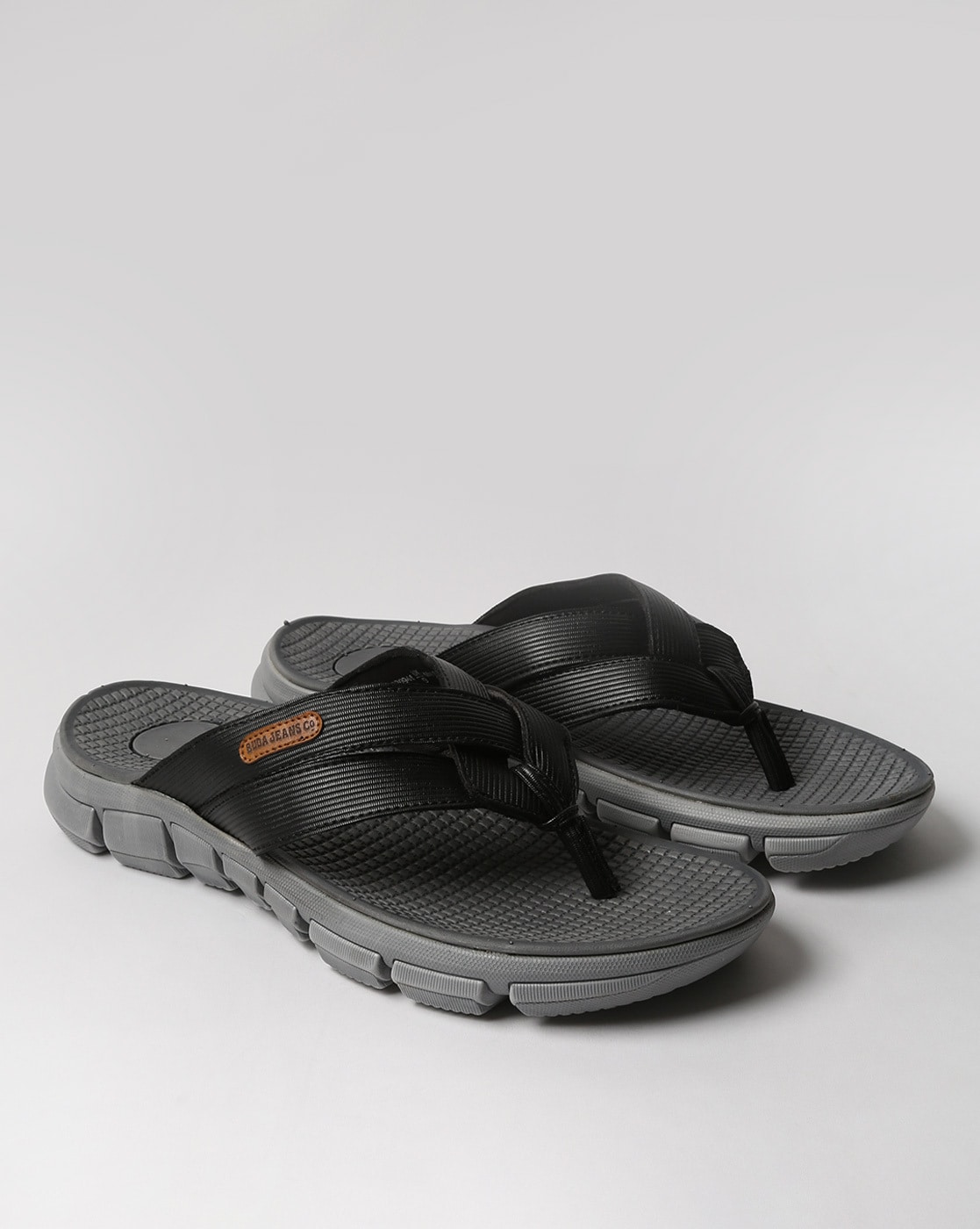 Buy Black Sandals for Men by Buda Jeans Co Online Ajio