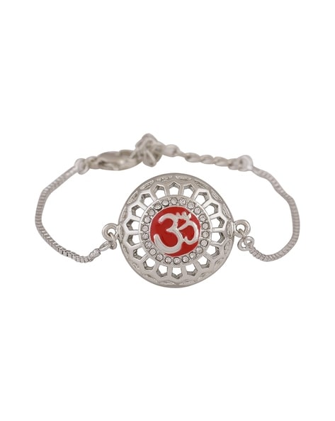 Tibetan Healing Mantra Bracelet (Silver Finish)