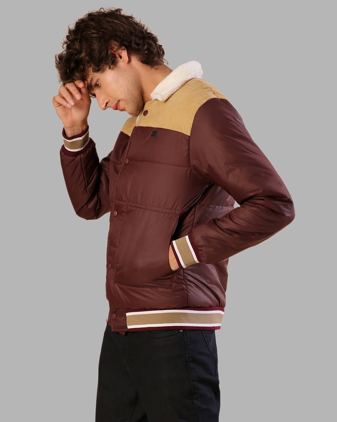 Buy Brown Jackets & Coats for Men by Campus Sutra Online