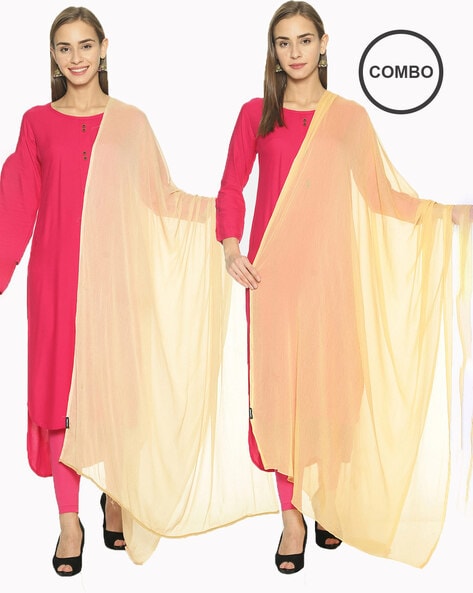 Pack of 2 Chiffon Shawl Price in India