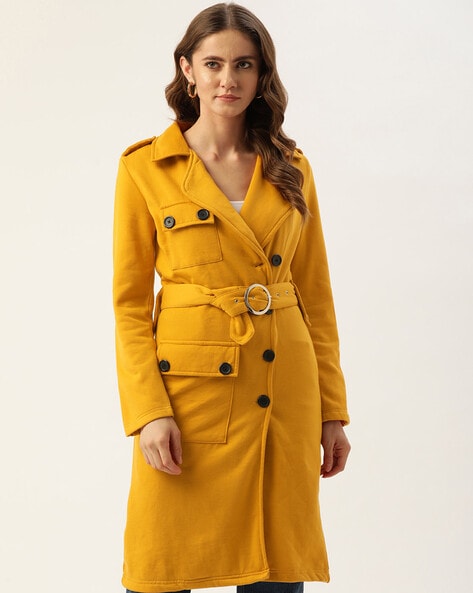 burberry yellow trench coat