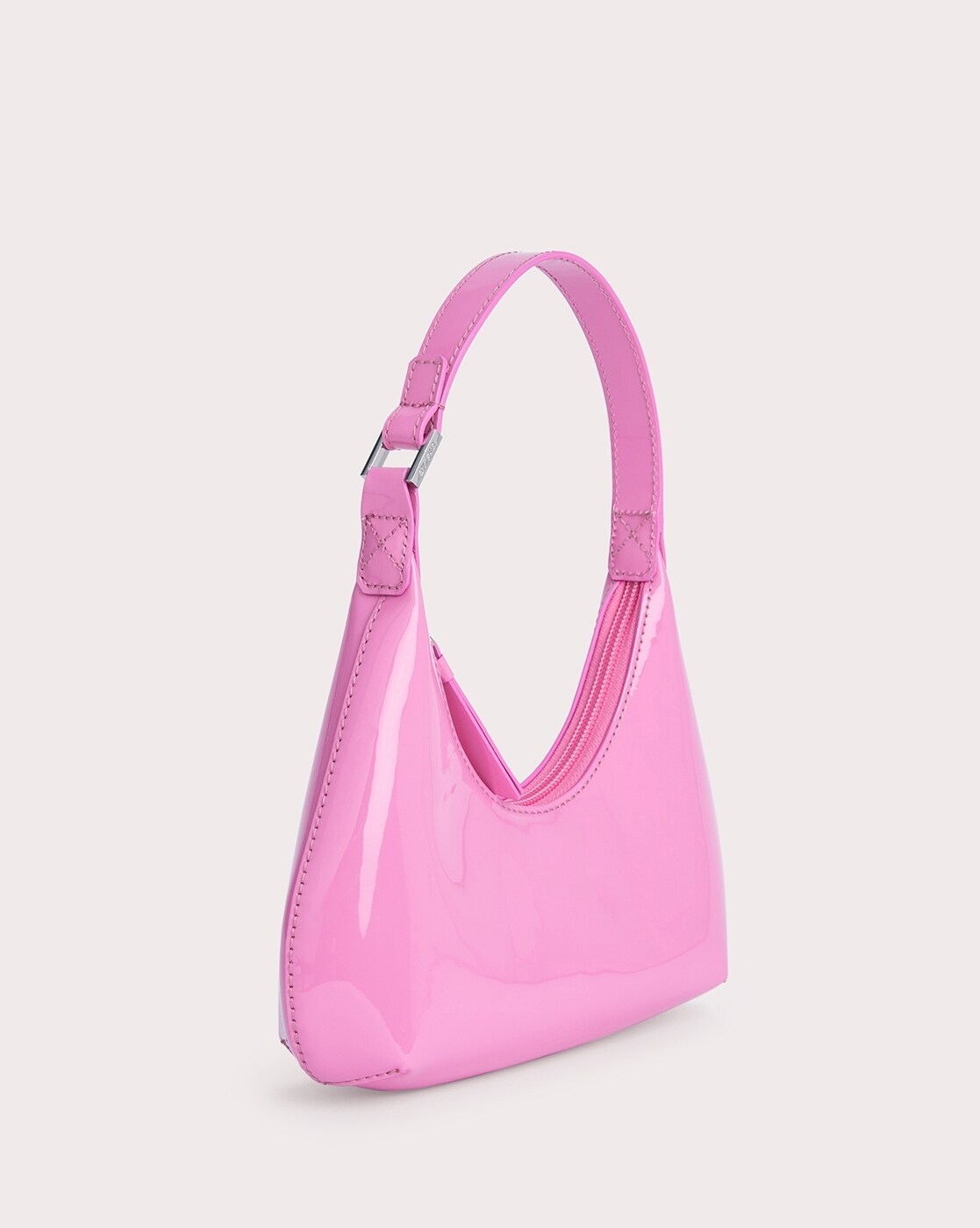 Amber leather handbag By Far Pink in Leather - 34179018