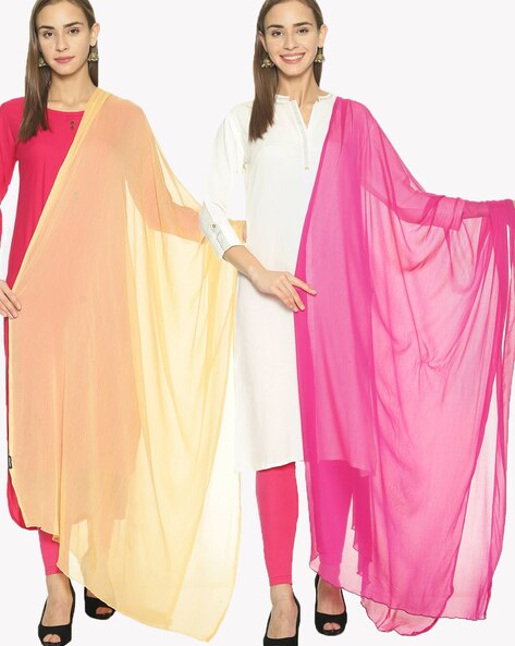 Pack of 2 Chiffon Shawl Price in India