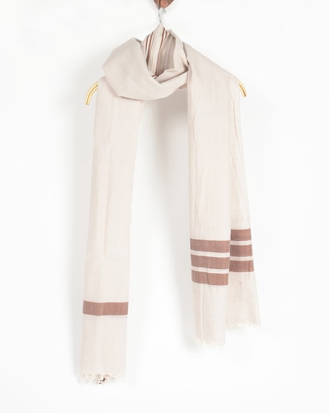 Handloom Stole with Tassels Price in India