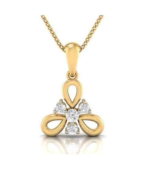 Buy Yellow Gold Necklaces Pendants for Women by Avsar Online