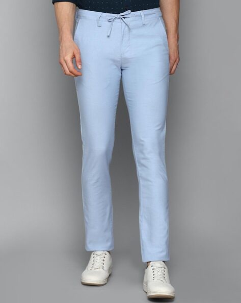 Buy Allen Solly Men's Ultra Slim Fit Casual Pants (ASTFQULFM00048_Light  Blue_Medium) at Amazon.in
