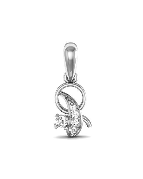 Avsar Katrina White Gold Diamond-Studded Pendant